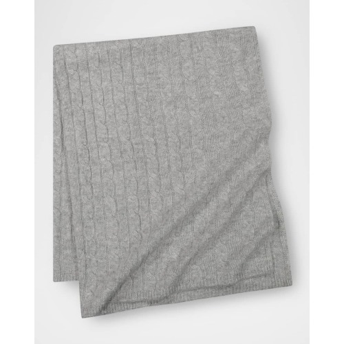 Kid's Pure Cashmere Cable Baby Blanket
