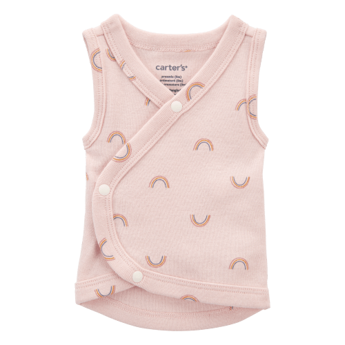 Baby Girl Preemie Rainbow Cotton Tank - Pink | Carter's