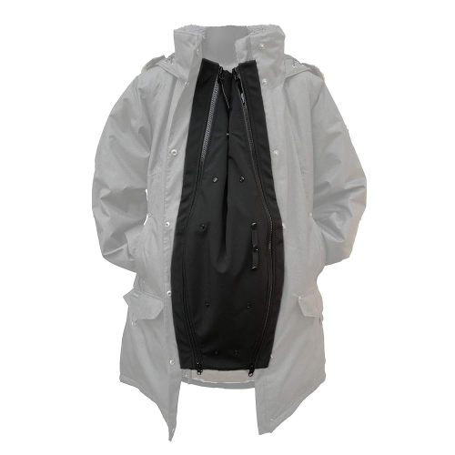 Universal Jacket Extender for Maternity and Babywearing, fits MOST zips, black, one-size