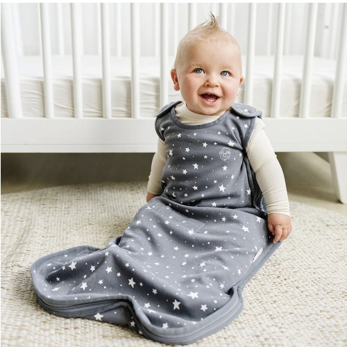 4 Season® Ultimate Baby Sleep Bag, Merino Wool & Organic Cotton, Star Gray