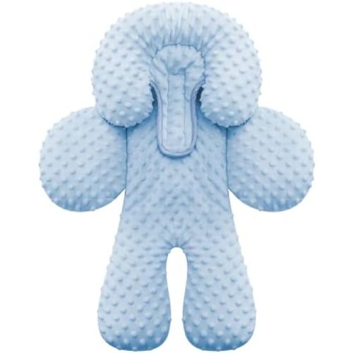 Pro Goleem Infant Car Seat Insert, Baby Head Neck Body Support, Soft Minky Newborn Car Seat Insert, 2-in-1 Reversible, Boys and Girls, Blue