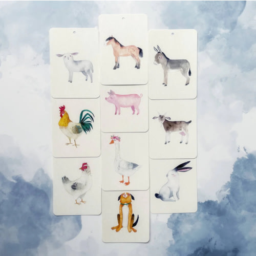 Farm Realistic Flashcards Mini