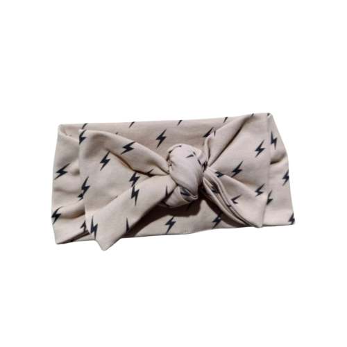 Knotted Bow Headband | Lightning Bolts