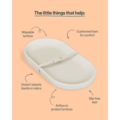 Wipeable Changing Pad  / Oatmeal