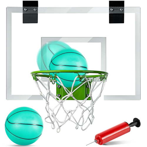 ROPODA Mini Basketball Hoop - Glow in The Dark, Over The Door Basketball Hoop Indoor