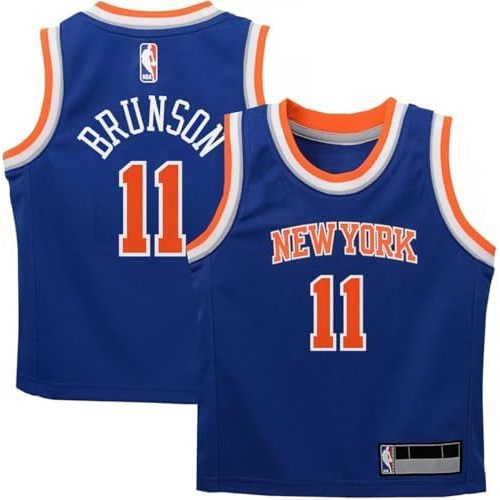 Jalen Brunson New York Knicks NBA Toddler 2-4 Blue Icon Edition Player Jersey
