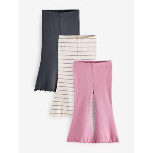 Core Ribbed Flare Leggings 3 Pack (3mths-7yrs)