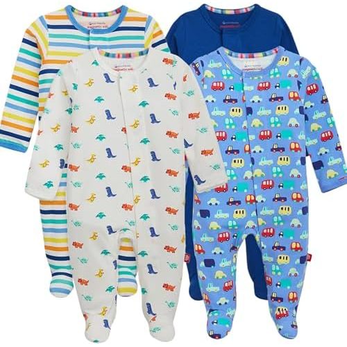 Magnetic Me Cloudstretch 4-Pack Bundle | Magnetic Baby Footie Pajamas