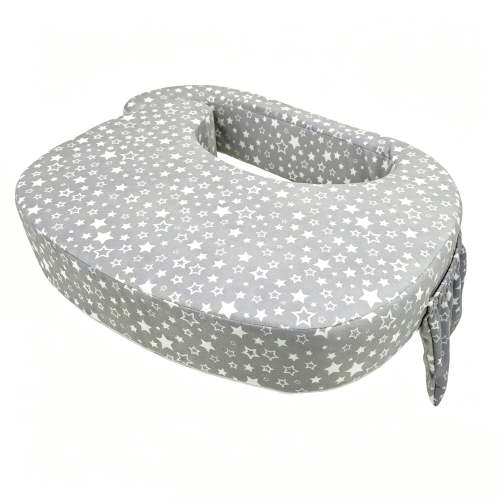GOLDCOLIN Ergonomically designed nursing pillow—an essential support pillow for mothers and babies, featuring a convenient side pocket and a removable, washable cover