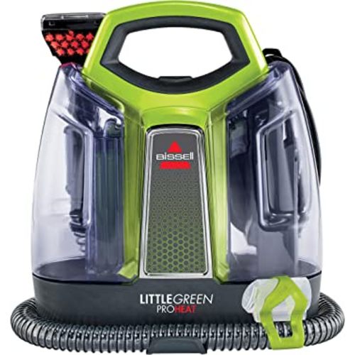 BISSELL Little Green Proheat Portable Deep Cleaner/Spot Cleaner and Car/Auto Detailer with self-Cleaning HydroRinse Tool for Carpet and Upholstery, 2513E
