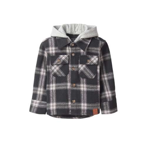 Hooded Flannel - Black