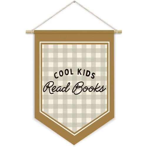 Kids Reading Corner Decor Cool Kids Read Books Wall Hanging Flag