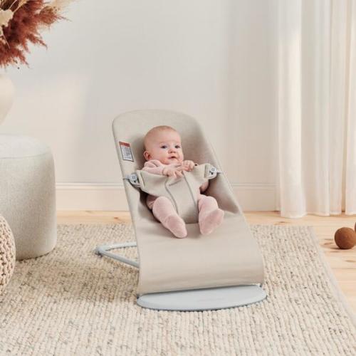 Baby Bouncer Bliss, 3D Jersey, Light Beige - BABYBJÖRN | Maisonette