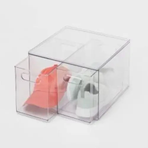 2 Drawer Storage Clear - Bottle Storage