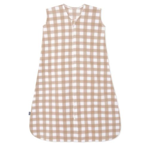 Halo Innovations Sleepsack Micro-fleece Wearable Blanket - Tan Gingham - S