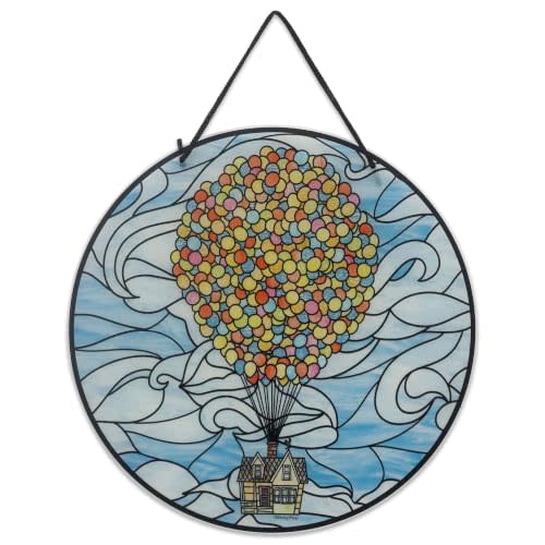 Open Road Brands Disney Pixar Up Balloons Hanging Acrylic Wall Decor | Adventure Balloon House Wall Art for Home