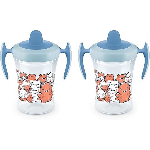 NUK Evolution Soft Spout Learner Cup (2 Count (Pack of 1), Hide 'n Seek Boys)