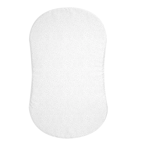 HALO - BassiNest Fitted Sheet 100% Cotton | Pebble - white