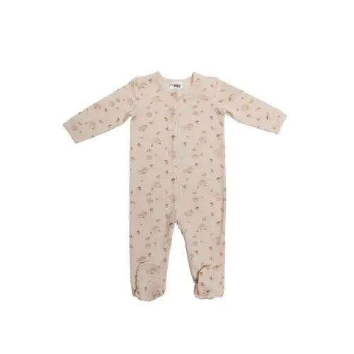4Baby Romper 2 Pack Hedgehog Natural | Baby Bunting AU