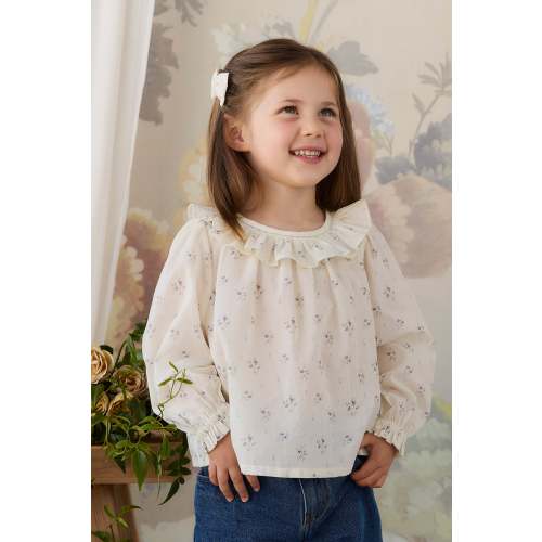 Organic Cotton Leonie Top - Jade Floral