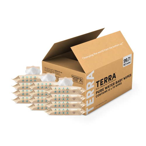 (Pack of 12) Terra Organics Baby Wipes 70 Each