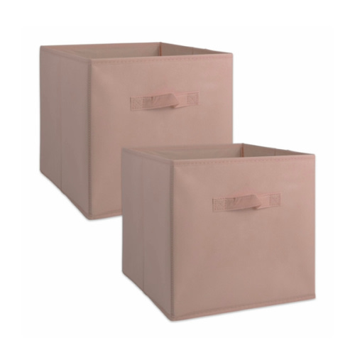 DII® 13" Millennial Pink Non-Woven Fabric Cubes, 2ct.