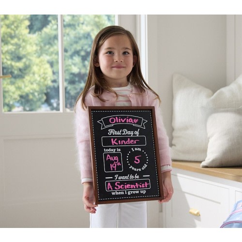 Chalkboard First Day of School Sign