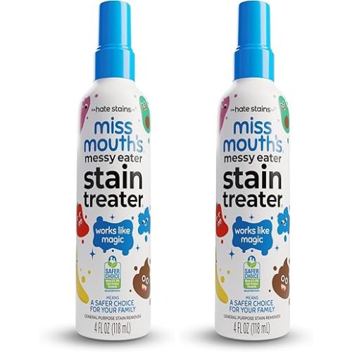 Miss Mouth's Messy Eater Stain Treater, Carpet Cleaner & Spot Remover, 4 oz (Pack of 2)