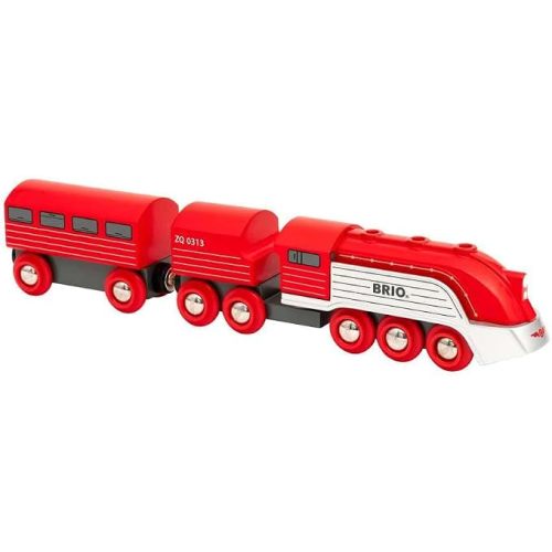 BRIO World 33557 - Streamline Train Set | 3-Piece Wooden Toy Set | Designed for Speed | Fine Craftsmanship | Great for Kids Ages 3 and Up