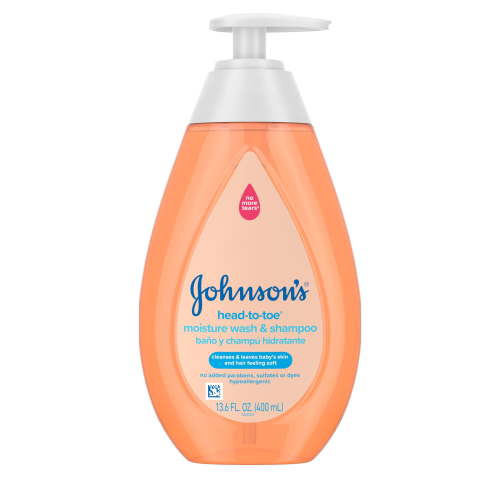Johnson's Head-To-Toe Gentle Baby Moisture Wash & Shampoo, 13.6 fl. oz