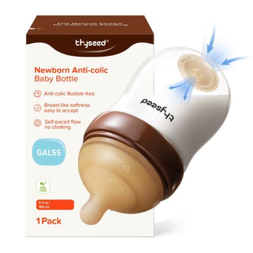 Thyseed Natural Anti-colic Baby Bottle 0-3m 3-7m magic Breastfed - TikTok Shop
