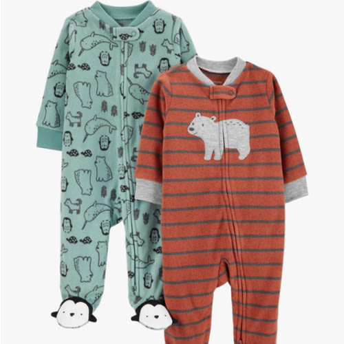 Simple Joys by Carter's baby-boys 2-pack Fleece Footed Sleep and PlayBaby and Toddler Sleepers