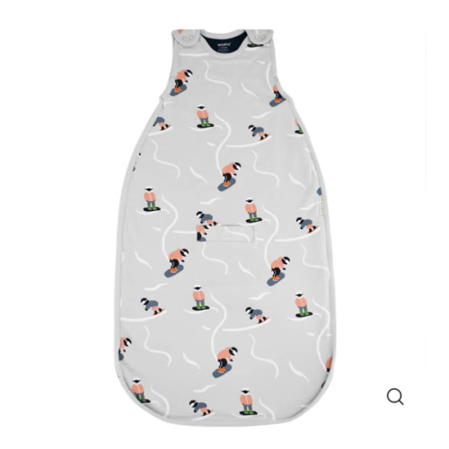 4 Season® Ultimate Baby Sleep Bag, Merino Wool & Organic Cotton, Snowboarder