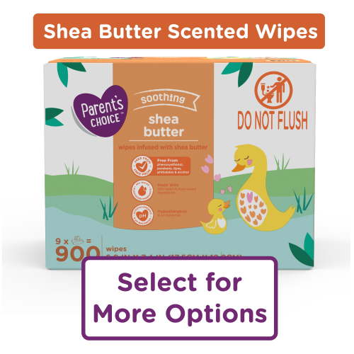 Parent's Choice Shea Butter Baby Wipes, 900 Count (Select for More Options) HSA/FSA Eligible