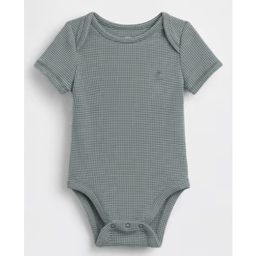 Baby First Favorites TinyRib Bodysuit
Size: 0-3M or 3-6M
Color: Green stripe or sage