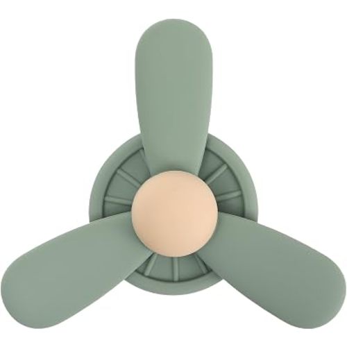 Suction Spinner Toy | Toddler Silicone Sensory Spinner Toy for Travel Play & Bath Toy (Sage, Propeller)