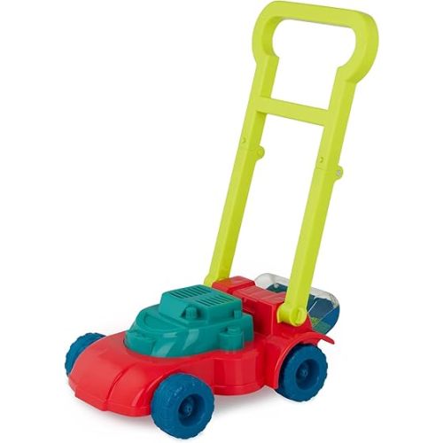 B. toys – Toy Lawn Mower – Bead Tumbler – Classic Push Toy for Kids, Toddlers – Easy Folding Storage – Indoor Outdoor Push Gardening Summer Toy – 3+ Years– Mini Mower