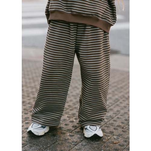Everyday Stripe Pants- Brown – Fostered Collection