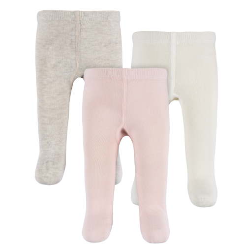 Gerber Baby and Toddler Girl Tights, 3-Pack, Sizes 0/6 Months - 5T