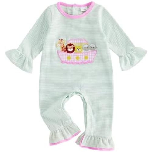 Baby Girl Outfit Stripe Romper One Piece Jumpsuit Fall Winter Clothes
