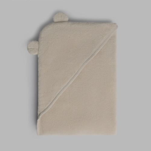 Organic Hooded Toddler Towel with Ears (Natural) – Parachute Home