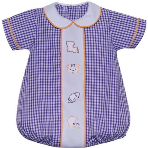 Southern Saturday - LSU Logo Boys Bubble – Fashions for Kids Mandeville