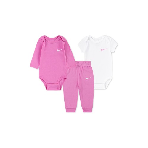 Solid 3-Piece Bodysuits & Joggers Set