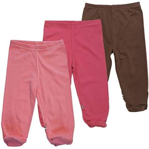 Babysoy Baby Essential 3-Piece Footie Pants Set