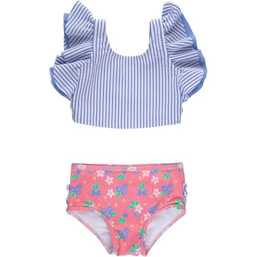 RuffleButts Baby/Toddler Girls Waterfall Tankinis - 2 Piece Swimsuit UPF50+
