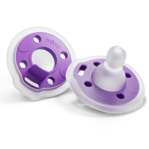 mōmi babypace pacifier 2-set -purple