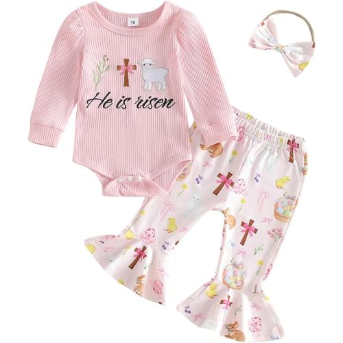 Twopumpkin Baby Girl Halloween Thanksgiving Outfit 3 Piece | My First Thanksgiving Baby Girl Outfit Newborn Cute Little Turkey Romper Onesie+Pants And Headband 3PCs Clothes Sets