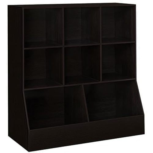 DINZI LVJ Toy Storage Organizer, Kids Cubby Cabinet with Bookshelf, 8-Cube