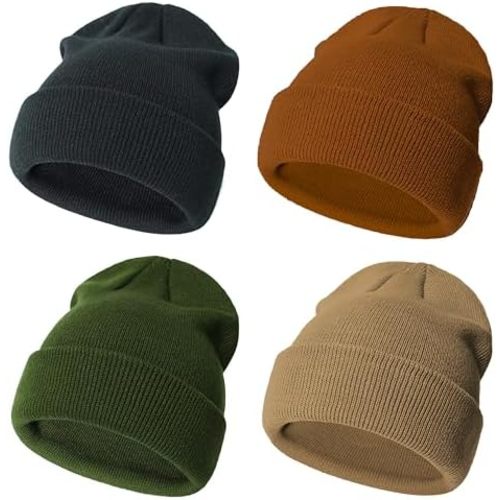 Urban Virgin Toddler Winter Hat Baby Beanie Kids Beanies Boys Hats Knit Winter Caps Soft Infant Girls 4 Packs