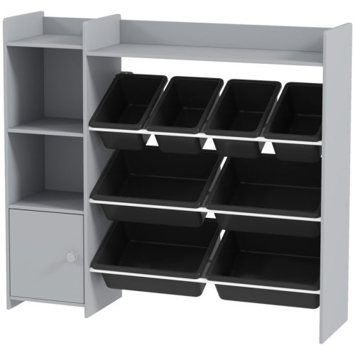 Isabelle & Max™ Artsiom Toy Storage Organizer, Toy Organizer with Bins, Storage Cubbies, Shelf, Cabinet, Kids Bookshelf for Bedroom, Playroom, Nursery, Gray & Reviews | Wayfair